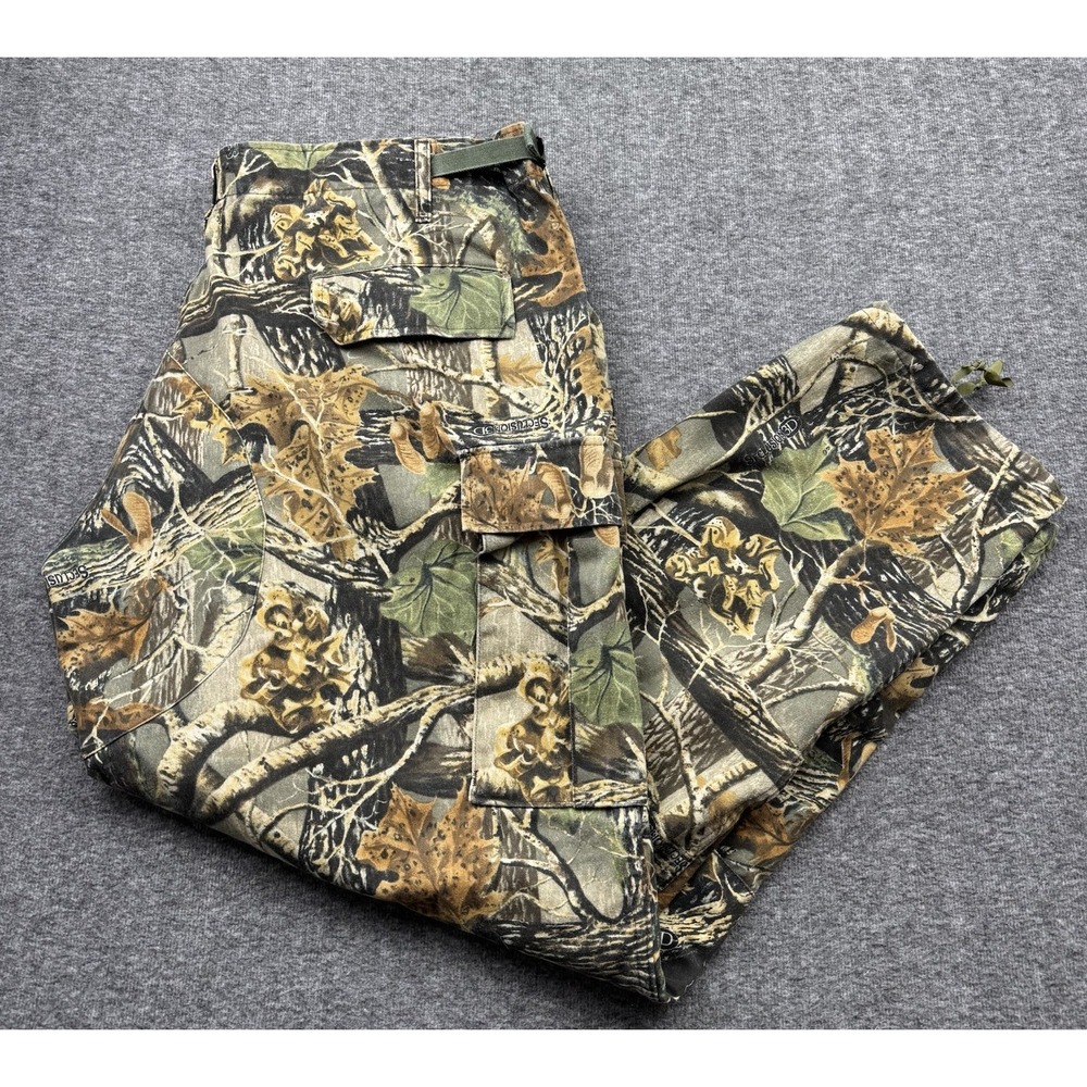 Cabellas Seclusion 3D Camo Cargo Pants Mens Sz 2XL Reg‎ (44x32) Hunting Utility